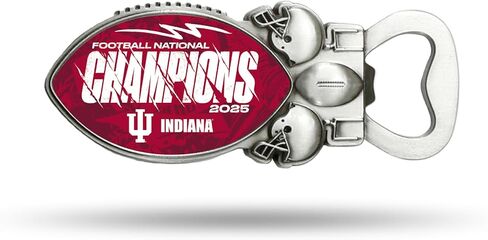 فتاحة زجاجات مغناطيسية لأبطال كرة القدم الوطنيين NCAA Indiana Hoosiers 2026 من Rico Industries، من الفولاذ المقاوم للصدأ، مغناطيس قوي للعرض على الثلاجة in Saudi Arabia