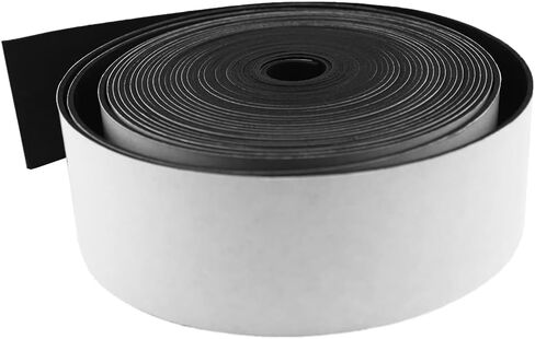 DEVNOL Neoprene Solid Rubber Strips with Adhesive Backing 1/16 (.062)" Thick X 2" Wide X 25'Long Grade 65A for Gasket, Surface Protection, Sealing in Kuwait