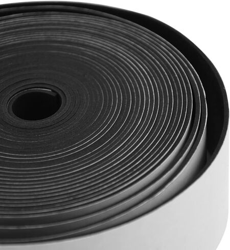 DEVNOL Neoprene Solid Rubber Strips with Adhesive Backing 1/16 (.062)" Thick X 2" Wide X 25'Long Grade 65A for Gasket, Surface Protection, Sealing in Kuwait