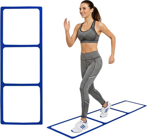 One-Piece Silicone Agile Ladder 1 PC Suitable for Sports & Fitness Step Training Soccer Footwork Practice Street Dance Step Training Auxiliary Kit for Various Indoor and Outdoor Floor Areas in Kuwait