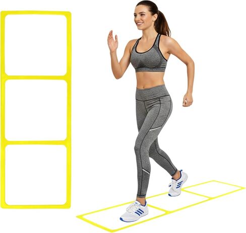 One-Piece Silicone Agile Ladder 1 PC Suitable for Sports & Fitness Step Training Soccer Footwork Practice Street Dance Step Training Auxiliary Kit for Various Indoor and Outdoor Floor Areas in Saudi Arabia