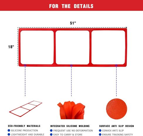 One-Piece Silicone Agile Ladder 1 PC Suitable for Sports & Fitness Step Training Soccer Footwork Practice Street Dance Step Training Auxiliary Kit for Various Indoor and Outdoor Floor Areas in Saudi Arabia