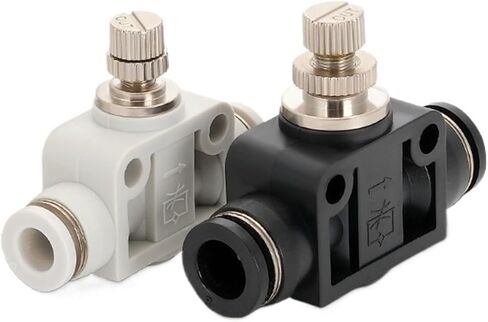 Pneumatic tracheal joint pipeline throttle valve PALSASA4SA6SA8SA10SA12 straight-through accessories air path(Sa-10whitemodel(highquality)) in Kuwait