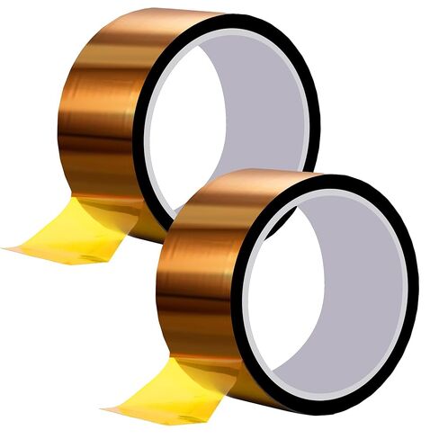 1 لفات من شريط نقل الحرارة بدرجة حرارة عالية تصل إلى 500 فهرنهايت وشريط بوليميد لاصق مقاوم للحرارة لإخفاء الأقنعة الكهربائية تطبيق الطابعة ثلاثية الأبعاد in Kuwait