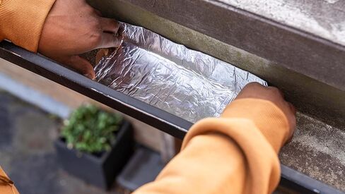 RESISTO Repair and Seal Tape, Aluminum Foil Surface, 6 Inch x 25 Foot, Rubberized Asphalt Compound, Self-Adhesive, Waterproof, UV Resistant, 60mil Thickness, Multi-Surface in Saudi Arabia