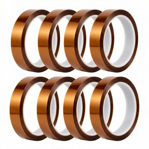 Tavira Heat Tape, 8 Rolls High Temperature Heat Resistant Tape 10mm x 16m (52FT) for Sublimation Transfer, Heat Press, Soldering, Electronics, DIY Craft Use, Total 420 Ft in Saudi Arabia