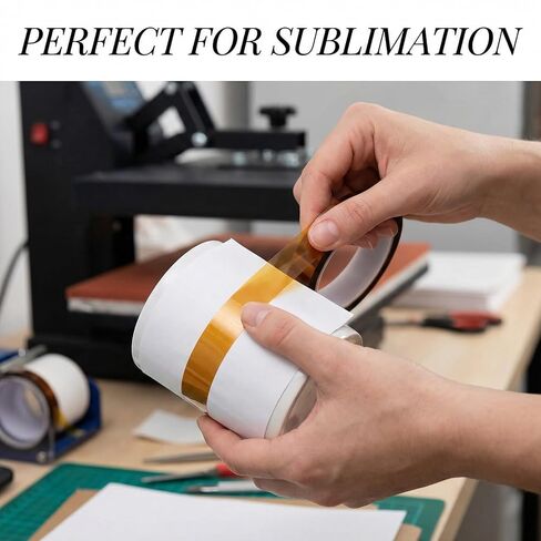 Tavira Heat Tape, 8 Rolls High Temperature Heat Resistant Tape 10mm x 16m (52FT) for Sublimation Transfer, Heat Press, Soldering, Electronics, DIY Craft Use, Total 420 Ft in Saudi Arabia