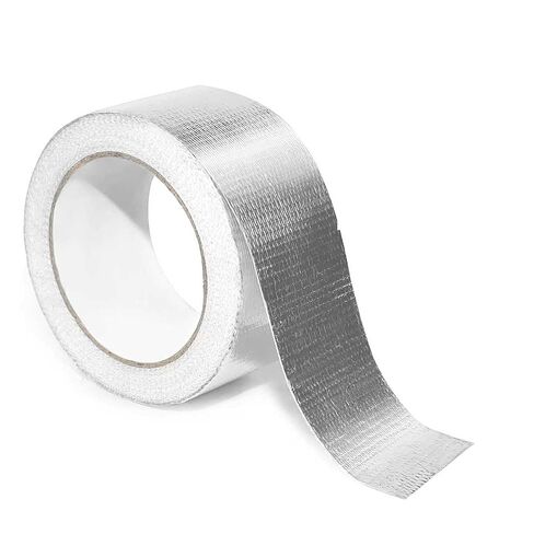 شريط رقائق الألومنيوم من الألياف الزجاجية شديد التحمل مقاس 3 بوصات × 65 قدمًا لإغلاق قنوات التدفئة والتهوية وتكييف الهواء وإصلاح فتحات المجفف والعادم التلقائي المقاوم للحرارة والماء in Kuwait