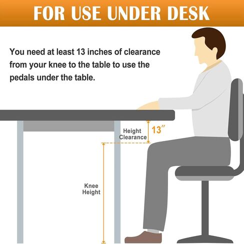 جهاز تمرين دواسة الدراجة تحت المكتب من TABEKE، دراجة تمرين صغيرة مجمعة بالكامل لتمارين الساق والذراع، آلة بيع الدراجة المتجولة القابلة للطي لكبار السن in Kuwait
