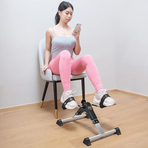 جهاز تمرين دواسة الدراجة تحت المكتب من TABEKE، دراجة تمرين صغيرة مجمعة بالكامل لتمارين الساق والذراع، آلة بيع الدراجة المتجولة القابلة للطي لكبار السن in Kuwait