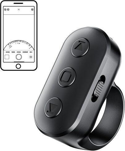 Page Turner for iPad, Wireless Remote Control Short Video Scrolling for Tiktok YouTube, Versatile Phone Camera Shutter for Photo & Video Compatible with iPhone Android in Kuwait