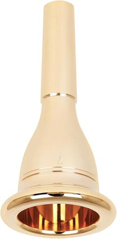 Luxshiny Brass Tuba Mouthpiece 13.3mm Cnc Electroplated Gold Tuba Mouth Accessory for Wind Instrument Performance in Kuwait