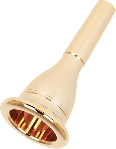 Zerodeko Tuba Mouthpiece 13.3mm Cnc Electroplated Brass Tuba Accessory Replacement Deep Mouth for Concert and Professional Players in Saudi Arabia
