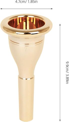 Milisten Tuba المعبرة النحاسية 13.3 مم CNC مطلي بالذهب ملحق أداة استبدال لآلات الرياح النحاسية in Kuwait