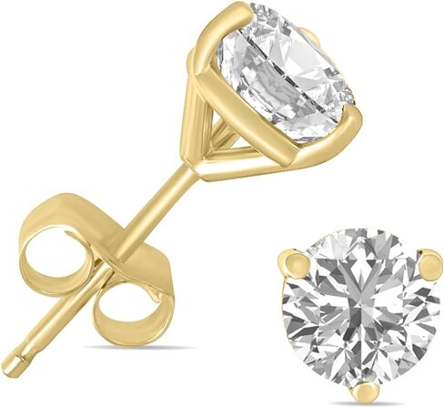 1/4 Carat TW Lab Grown Diamond Martini Set Round Earrings in 14K White Gold (F-G Color, VS1-VS2 Clarity) in Saudi Arabia