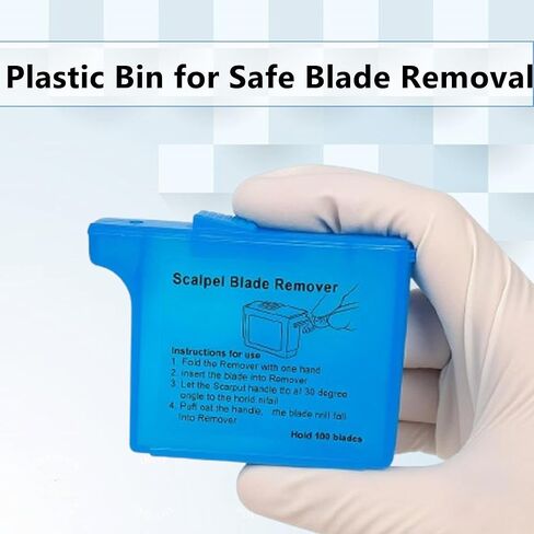 مزيل شفرات مشرط A2Z - آمن وسهل الاستخدام وصغير الحجم وفعال للتخلص من الشفرات - من أجل صندوق إزالة شفرات الحلاقة Dermaplaning استخدم صندوق مزيل شفرات Dermaplane للحصول على تجربة آمنة (قطعة واحدة) in Kuwait