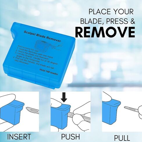 مزيل شفرات مشرط A2Z - آمن وسهل الاستخدام وصغير الحجم وفعال للتخلص من الشفرات - من أجل صندوق إزالة شفرات الحلاقة Dermaplaning استخدم صندوق مزيل شفرات Dermaplane للحصول على تجربة آمنة (قطعة واحدة) in Kuwait