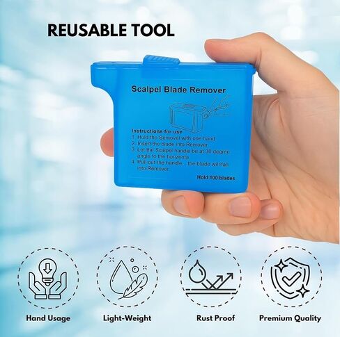 مزيل شفرات مشرط A2Z - آمن وسهل الاستخدام وصغير الحجم وفعال للتخلص من الشفرات - من أجل صندوق إزالة شفرات الحلاقة Dermaplaning استخدم صندوق مزيل شفرات Dermaplane للحصول على تجربة آمنة (قطعة واحدة) in Kuwait