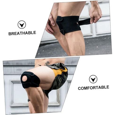 Baluue 2pcs Knee Protector for Workout Badminton Cycling Running Lightweight Breathable Patella Stabilizer in Saudi Arabia