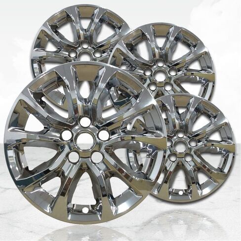 17" 4pc Gloss Black Wheel Skins (Set of 4) for Chevrolet Equinox 2018-2021 in Saudi Arabia