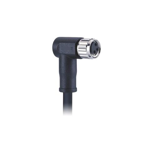 M8 Connector 3Pin A-Code Female Elbow Molded (Precast) Style with Wire Waterproof Aviation in Kuwait