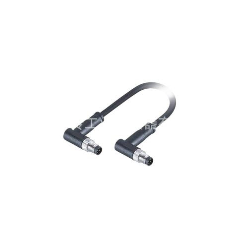 M5 Connector A-Code 4Pin Male Elbow (Precast) with Wire Waterproof Aviation 1M in Saudi Arabia
