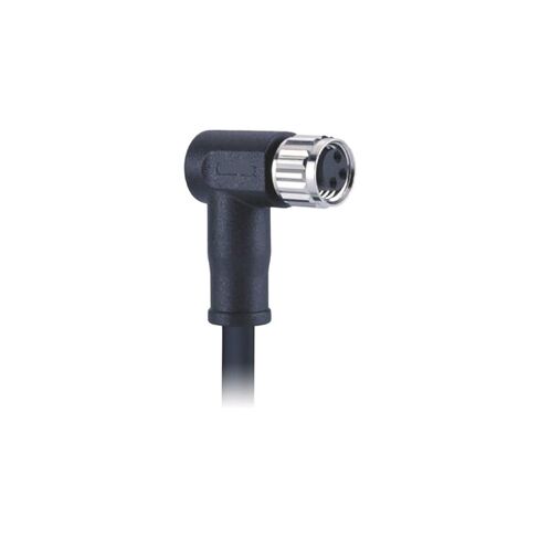 M8 Connector 3Pin A-Code Double End Female Elbow Molded Type with Wire 360° Shielded in Kuwait