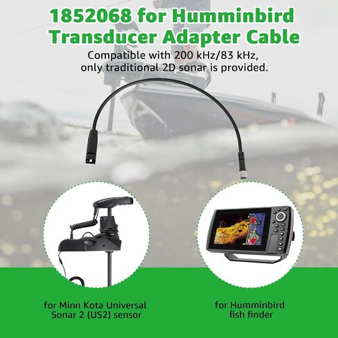 1852068 MKR-US2-8 7-Pin محول كابل محول ل Humminbird و Minn Kota US2 محولات عمق المكتشفين للقوارب 1.4FT in Saudi Arabia