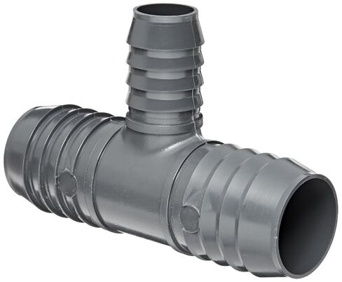 Spears 1401 Series PVC Tube Fitting, Tee, Schedule 40, Gray, 2" x 3/4" Barbed in Saudi Arabia