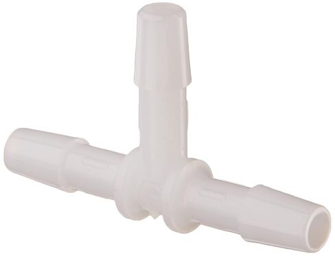 Eldon James T0-4HDPE تي شيرت متساوي من البولي إيثيلين عالي الكثافة، خرطوم بارب 1/4 بوصة (عبوة من 10) in Kuwait