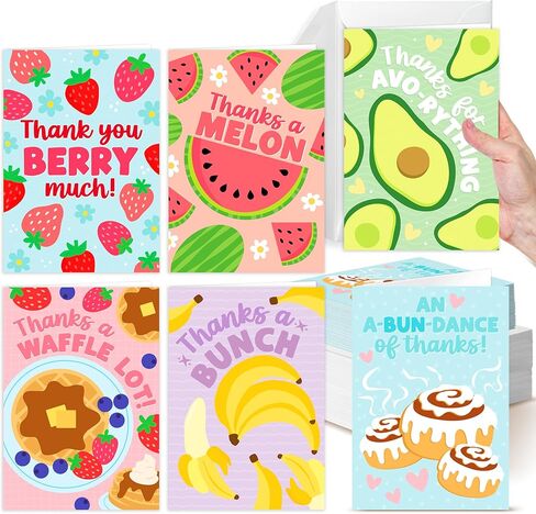 54 Colorful Funny Thank You Cards With Envelopes Bulk - Thank You Notes With Envelopes Set, Thank You Card Kids, Teacher Thank You Teacher Cards, Kids Thank You Card For Teachers Appreciation in Saudi Arabia