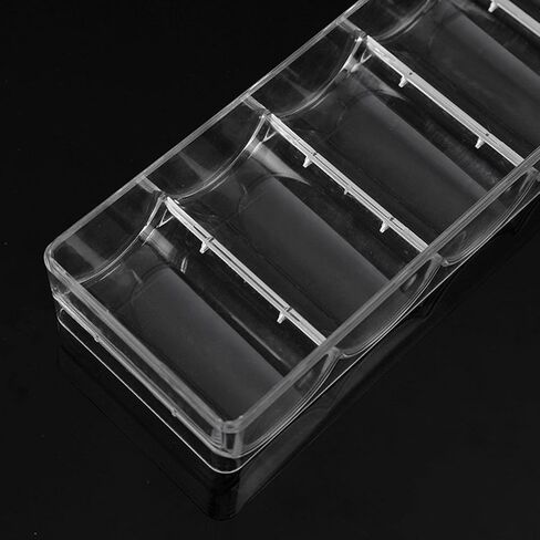 Clear Acrylic Chips Case Holds 100 Chips Multifunctional for Family in Kuwait