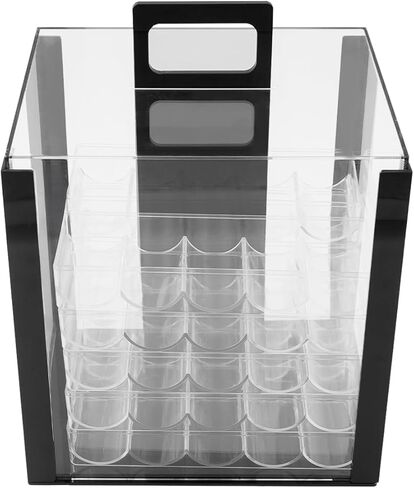 مجموعة صواني شرائح البوكر الأكريليك بسعة 1000 قطعة، مجموعات البوكر بوزن علبة يتراوح من 4.41 إلى 6.61 رطل، مجموعات رقائق الكازينو مع 10 صواني مجهزة مناسبة لحفلات نوادي البوكر في الكازينوهات in Kuwait