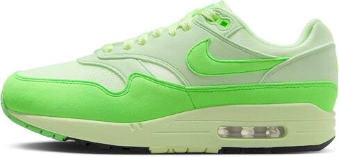Nike Air Max 1 '87 أحذية المرأة (HJ7329-376 ، بخار أخضر/بالكاد فولت/أسود/أخضر) الحجم 8.5 in Saudi Arabia