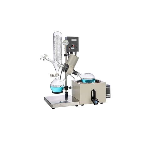 110V 2L Rotary Evaporator with Digital Screen 0-120rpm Speed, 15L Lab Water Circulating Vacuum Pump Flow Rate 60L/min, Suitable for Laboratory Evaporation (Rotary Evaporator) in Kuwait