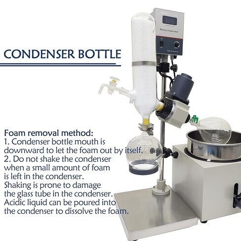 5L Rotary Evaporator for Lab Distillation 110V Electric Heating Rotary Evaporation Instrument Vacuum Distillation Equipment Lab Evaporator in Kuwait