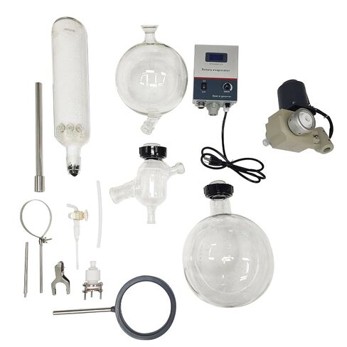 5L Rotary Evaporator for Lab Distillation 110V Electric Heating Rotary Evaporation Instrument Vacuum Distillation Equipment Lab Evaporator in Kuwait