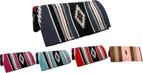 Tahoe Tack Hand Woven Navajo Acrylic Western Horse Saddle Blanket - 32x64 in Kuwait