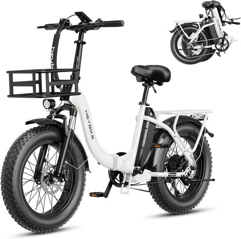دراجة كهربائية Heybike Ranger 2.0 قابلة للطي للبالغين، دراجة إلكترونية بإطارات سميكة مقاس 20 بوصة × 4 مع محرك ذروة بقوة 1400 وات، وسرعة قصوى تبلغ 28 ميلًا في الساعة، وبطارية قابلة للإزالة بقدرة 600 وات في الساعة، ومدى يصل إلى 65 ميلًا، ونظام تعليق أمامي خ in Kuwait
