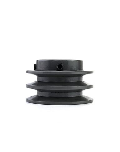 QWORK 2AK3058 Double Groove Pulley/Sheave, 3.05"OD 5/8" Bore, AK Fixed Bore Pulley, for A, 3L & 4L (A & AX) V-Belts, Cast Iron in Saudi Arabia