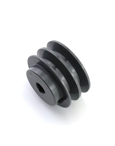 QWORK 2AK3058 Double Groove Pulley/Sheave, 3.05"OD 5/8" Bore, AK Fixed Bore Pulley, for A, 3L & 4L (A & AX) V-Belts, Cast Iron in Saudi Arabia