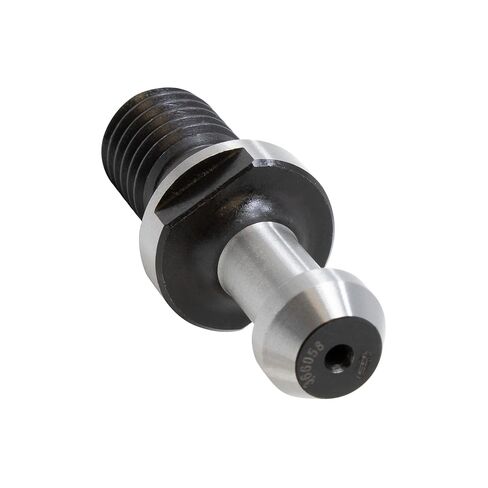 مقبض الاحتفاظ GSC532X45 CAT40 - خيط قضيب السحب 5/8x11، نصف قطر زاوية 45 درجة، سمك الحافة 0.236 بوصة، قطر المقبض 0.590 بوصة لحمل الأدوات الدقيقة in Saudi Arabia
