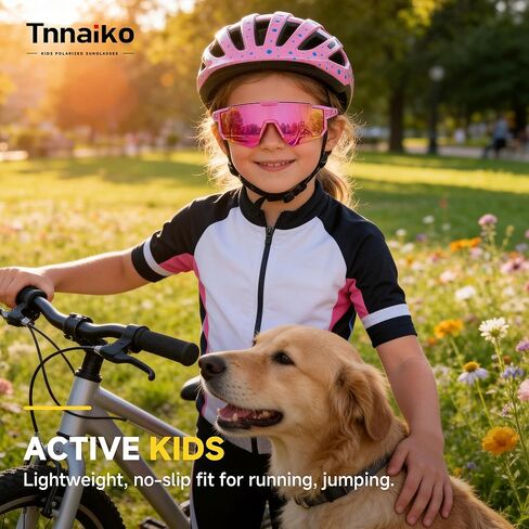 Kids Polarized Sunglasses for Boys & Girls, Youth Baseball Softball Cycling Sports Sunglasses UV Protection Ages 3-12 in Saudi Arabia