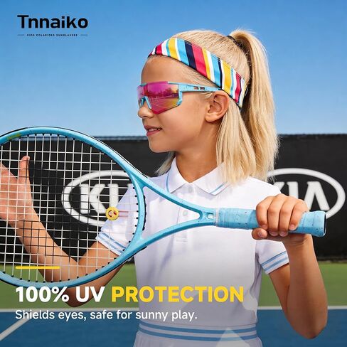 Kids Polarized Sunglasses for Boys & Girls, Youth Baseball Softball Cycling Sports Sunglasses UV Protection Ages 3-12 in Saudi Arabia