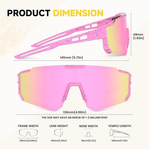 Kids Polarized Sunglasses for Boys & Girls, Youth Baseball Softball Cycling Sports Sunglasses UV Protection Ages 3-12 in Saudi Arabia