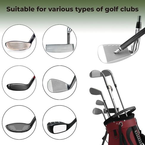 Golf Club Cleaner Brush Sets with Golf Groove Sharpener Tool and Golf Towel, Golf Club Brush and Ball Cleaner with 4oz Water Bottle and Magnetic Clip, Golf Accessories Cleaner kits for Golf Lovers in Kuwait