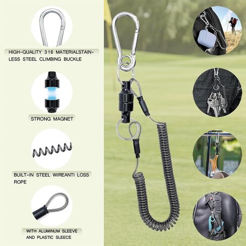 Golf Club Cleaner Brush Sets with Golf Groove Sharpener Tool and Golf Towel, Golf Club Brush and Ball Cleaner with 4oz Water Bottle and Magnetic Clip, Golf Accessories Cleaner kits for Golf Lovers in Kuwait