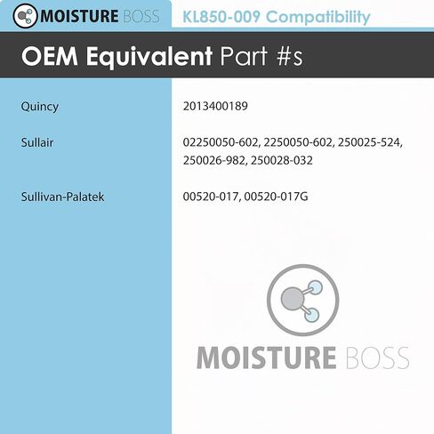 فلتر زيت ضاغط الهواء - فلتر بديل OEM متوافق مع Quincy وSullair وSullivan-Palatek - 10 ميكرون، 150 رطل لكل بوصة مربعة، 31/32 بوصة - 20 خيط، 5.62 بوصة طول × 3.66 بوصة OD in Saudi Arabia