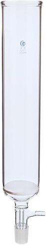 1 x 19#/24# Matte Connected Lab Glass Chromatography Column Suction Filter Chromatography Column with Sandplate (60x300mm joint 19) in Saudi Arabia