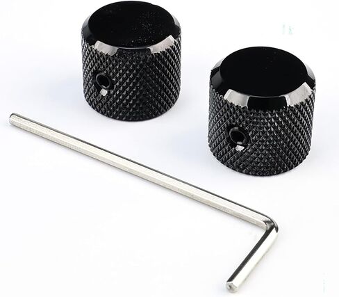 3Pcs Aluminum Alloy Electric Bass Guitar Knobs Speed Control 6.1mm（15/64"） Potentiometer Shaft Dome Metal Volume Tone Knobs for Electric Bass Guitar Replacement Parts (Gold) in Saudi Arabia